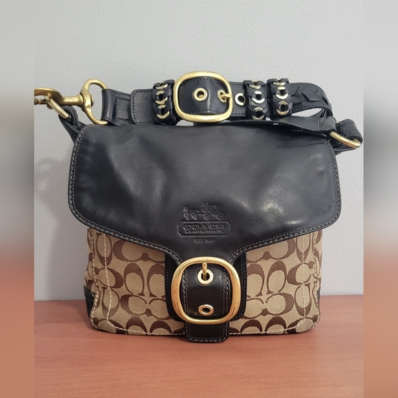 Y2K Coach Bleeker Signature Flap #F0794-11434 - Picture 1 of 10
